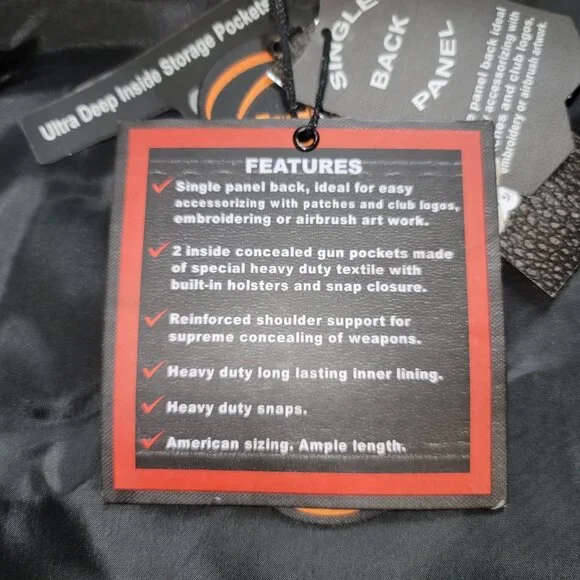 DS Daniel Smart Leather Vest Black Sz XXL - Picture 10 of 14